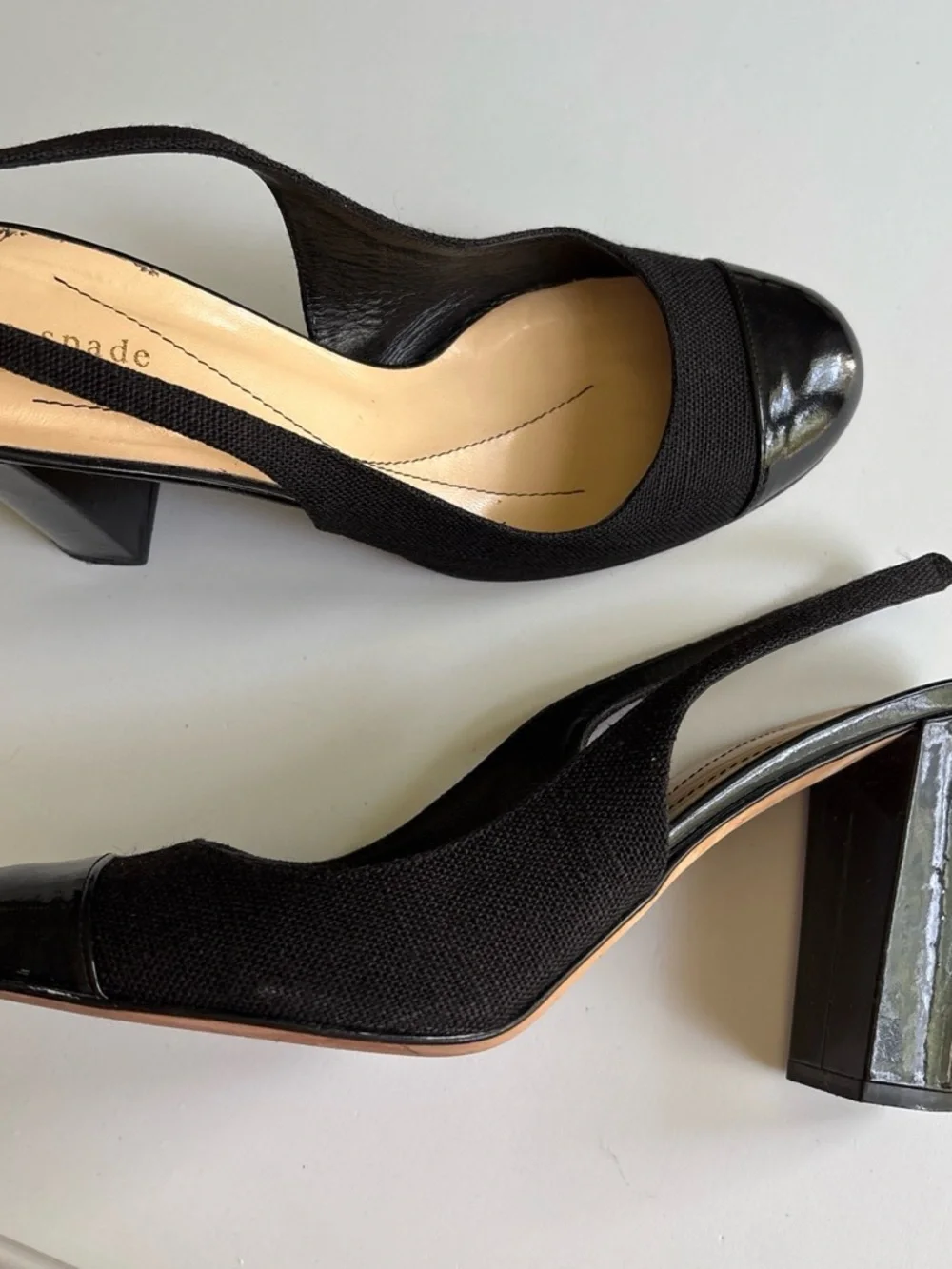 kate spade Black Slingback Heels